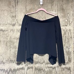 Zara Black Asymmetrical blouse